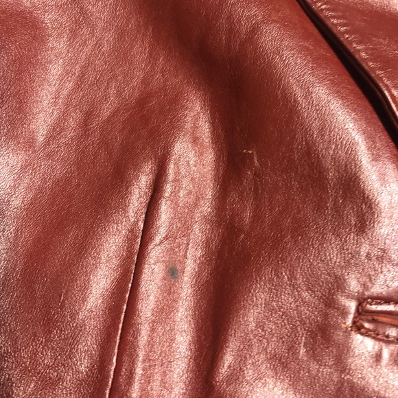 VINTAGE Leather Jacket #EV2 - Picture 4 of 7